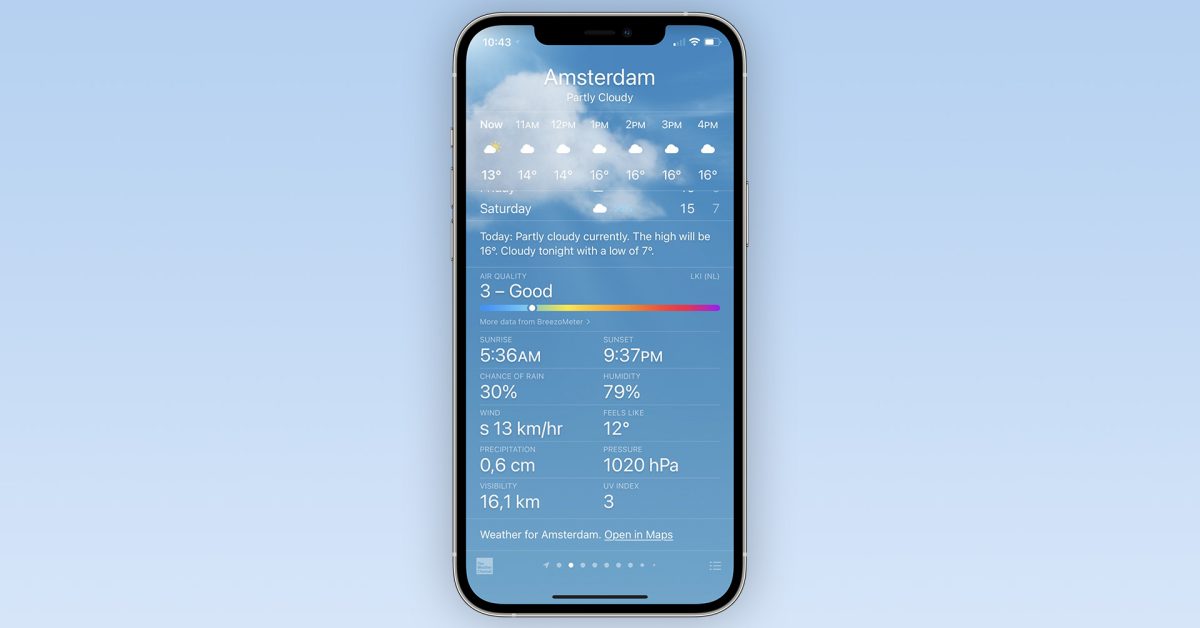 Apple expanding ‘Air Quality’ Weather app feature to more countries