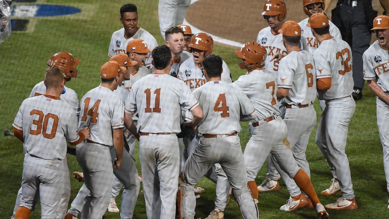 College World Series 2021 - Running on adrenaline, Texas keeps